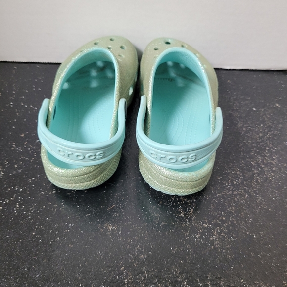 Crocs Blue Glitter Clogs - Picture 4 of 8